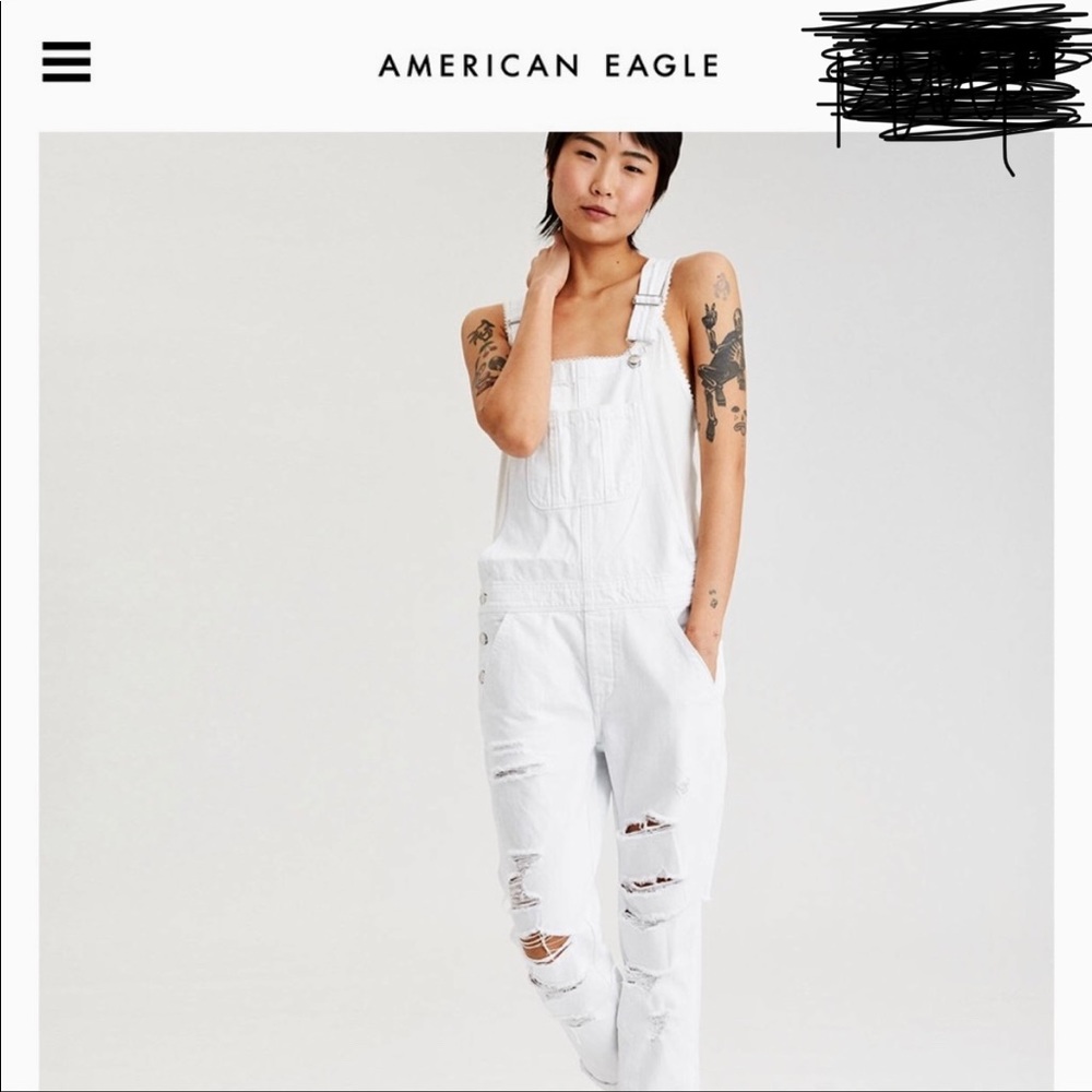 American Eagle Tom girl overall